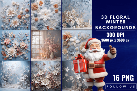 3D Floral Winter Wonderland Backgrounds: A Designer's Deep Dive