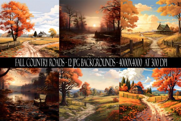 Authentic Autumn Vibes: Using Fall Country Road Backgrounds