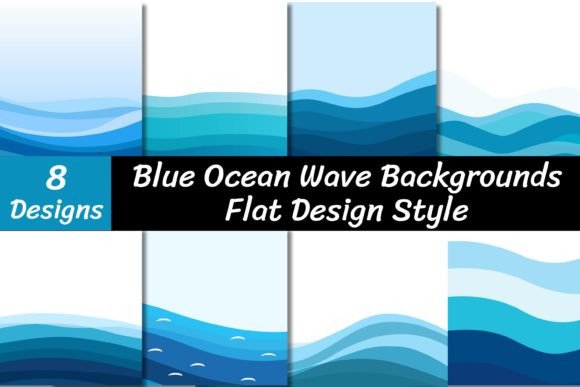 Blue Ocean Wave Backgrounds: A Designer's Fluid Asset