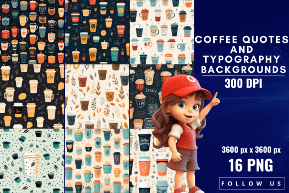 Coffee Quotes and Typography Backgrounds: A Designer's Blend