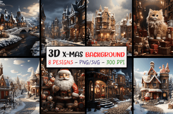 Mastering 3D Christmas Backgrounds SVG for Your Holiday Designs
