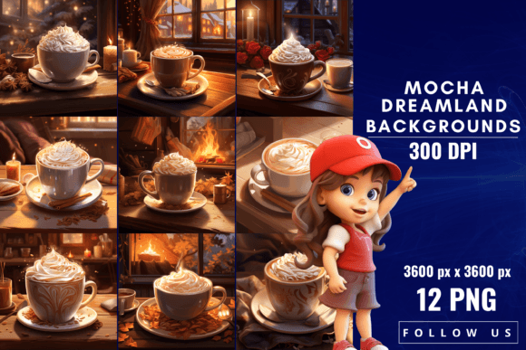 Mocha Dreamland Backgrounds: Rich Visuals for Creative Projects