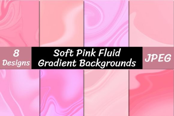 Soft Pink Fluid Gradient Backgrounds: A Modern Digital Paper Pack