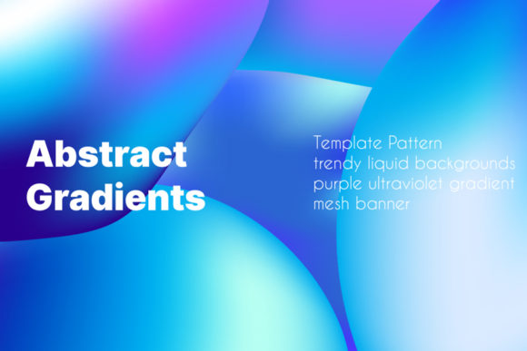 Stunning Template Pattern Liquid Backgrounds Set