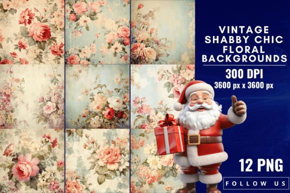 The Timeless Allure of Vintage Shabby Chic Floral Backgrounds