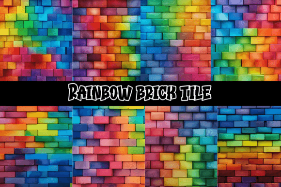 Unleashing Creativity with Rainbow Brick Tile Backgrounds
