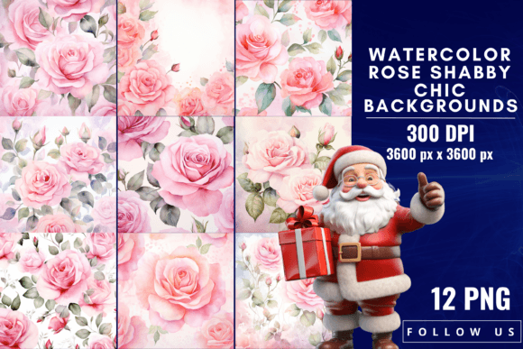 Watercolor Rose Shabby Chic Backgrounds: A Designer's Guide